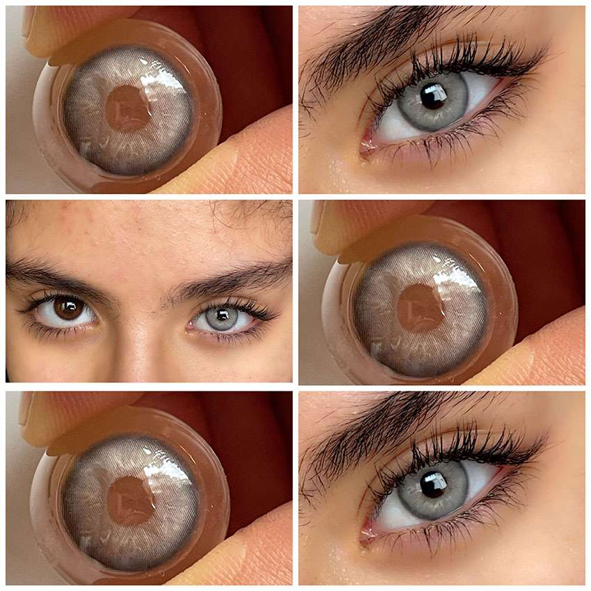 لنز طوسی نقره ای دوردار وایت گری سلنا کد 1112