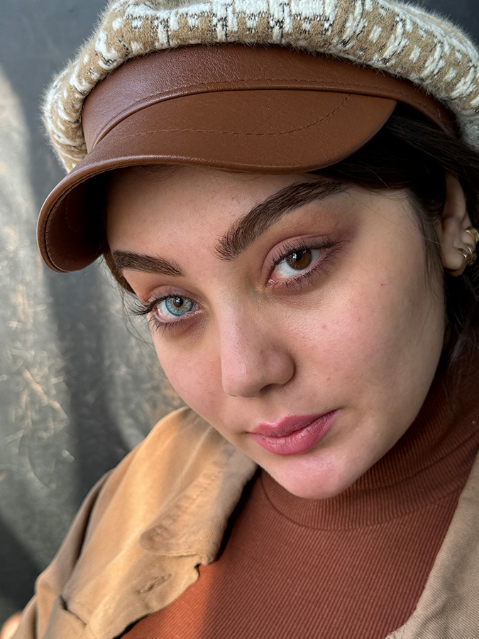 لنز چشم رنگی آبی طوسی عسلی خاص گلکسی بلو سلنا