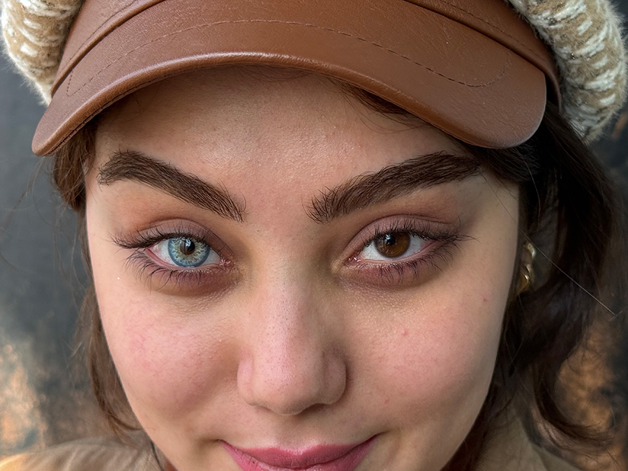 لنز چشم رنگی آبی طوسی عسلی خاص گلکسی بلو سلنا