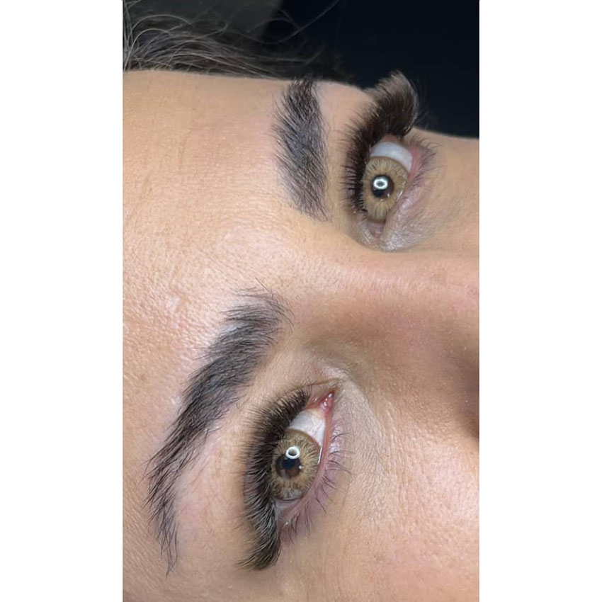 لنز عسلی کاراملی رگه دار کد 1133 - لایت کافی سلنا