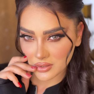 لنز عسلی طوسی خاکی دور دار هاوایی هازل کد 1115 -
