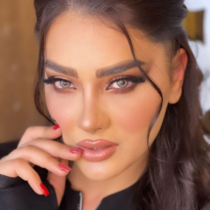 لنز عسلی طوسی خاکی دور دار هاوایی هازل کد 1115 -