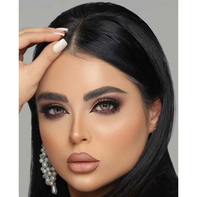 لنز عسلی دور مشکی کد 1139 یوتا سلنا