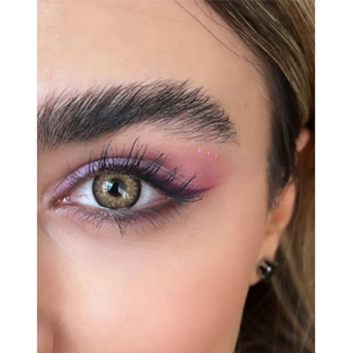 لنز عسلی دور مشکی کد 1139 یوتا سلنا