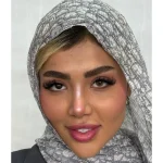 لنز کافی سلنا روی چشم تیره لنز کافی سلنا روی چشم تیره