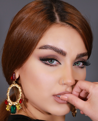 لنز سبز دورمشکی ورسا سلنا کد 1143