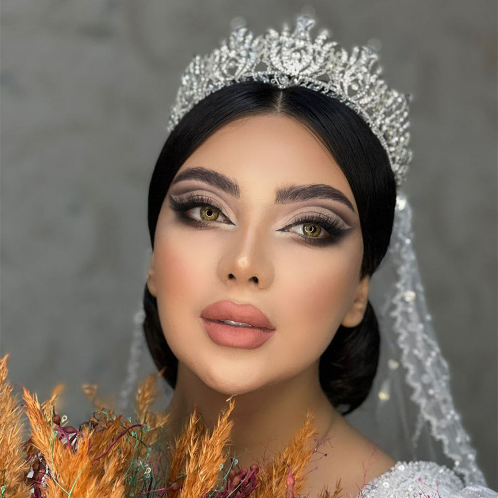 لنز چشم رنگی سلنا آتنا عسلی روشن دور مشکی کد 1144