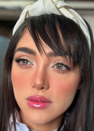 لنز عسلی طوسی دوردار آلموند هانی آماندا کد548