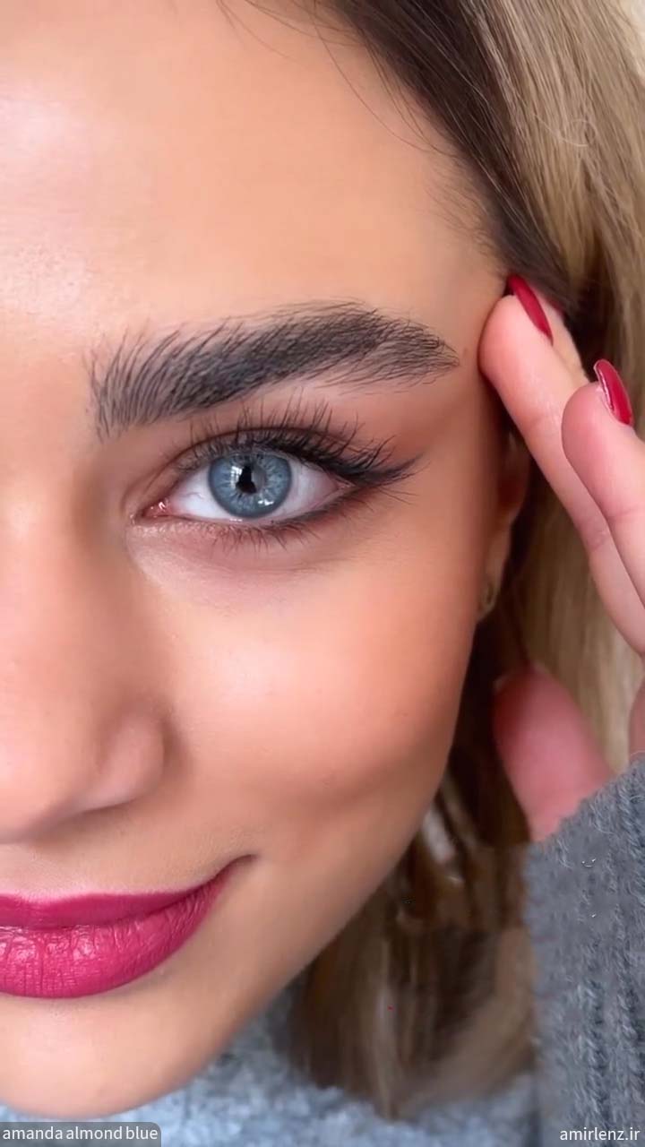 لنز آبی آسمانی آلموند بلو آماندا کد562