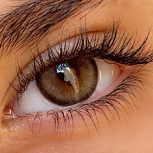 لنز عسلی طوسی دورمشکی آلموند دیزرت آماندا کد 555