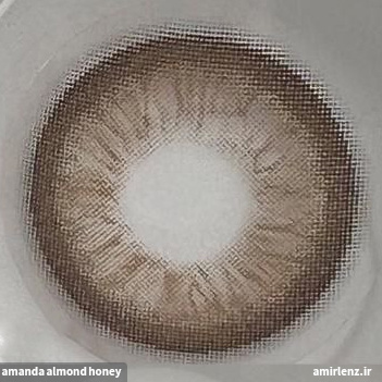 لنز عسلی طوسی دوردار آلموند هانی آماندا کد548