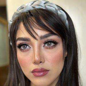لنز رنگی طوسی سبز کد 556