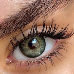 لنز سبز خاکی دور دار عروسکی باربی گرین اماندا کد 533