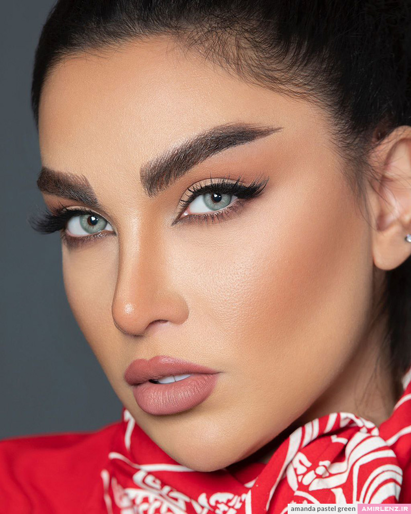 لنز سبز پاستل گرین آماندا کد559