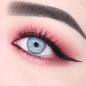 لنز آبی روشن رگه سبز دور محو لاس وگاس اَش بلو اوربان لایرکد 1281