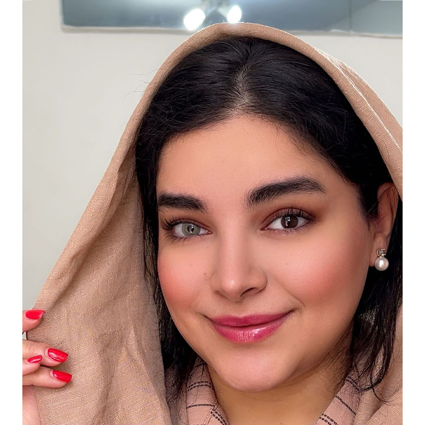 لنز سبز طوسی دوردار آژور لازورد