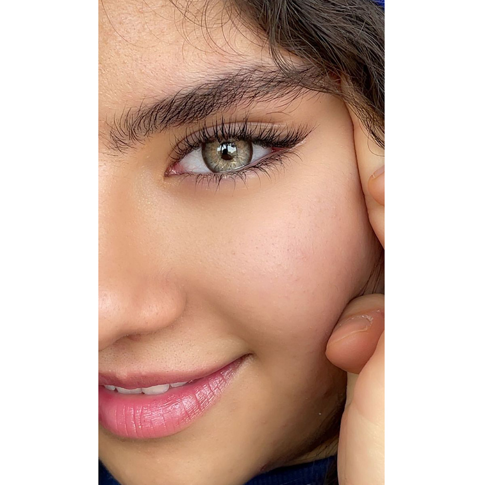 لنز عسلی کهکشانی مرکز روشن عروسکی باربی براون اماندا کد524