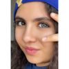 لنز رنگی طوسی بژ دور مشکی عروسکی کد 523 لنز رنگی طوسی بژ دور مشکی عروسکی کد 523