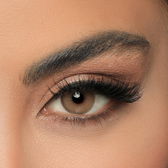 لنز قهوه ای عسلی براون ایفوریاکد711