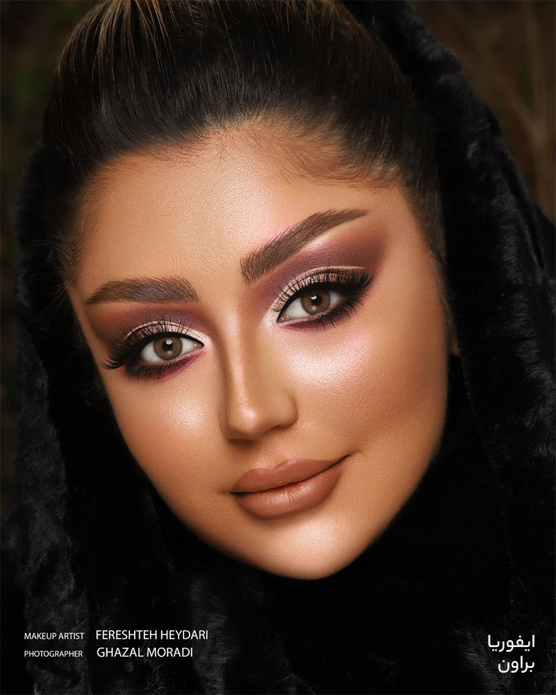 لنز قهوه ای عسلی براون ایفوریاکد711