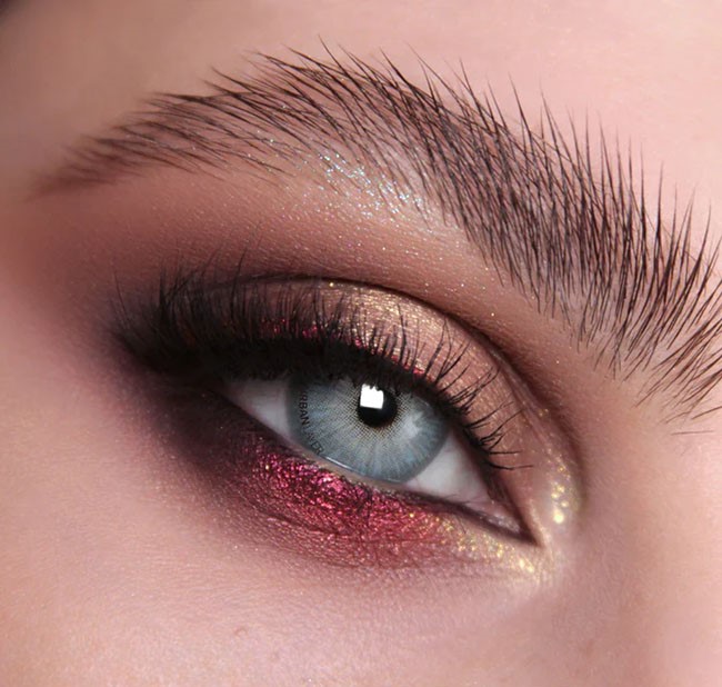 لنز آبی سبز طوسی مرکز عسلی چلسی گری اوربان لایرکد 1283