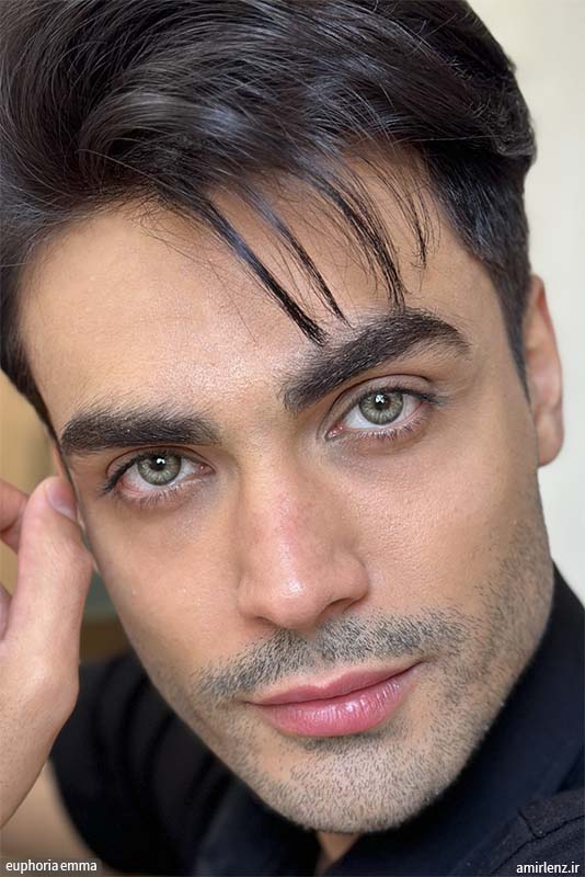 لنز سبز عسلی اما ایفوریا کد 717