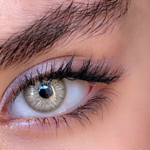 لنز عسلی روشن دور محو آی هارت گری فرش لیدی کد 923