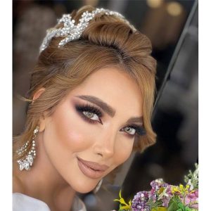 لنز عسلی خاکی اکر فرش لیدی کد 914