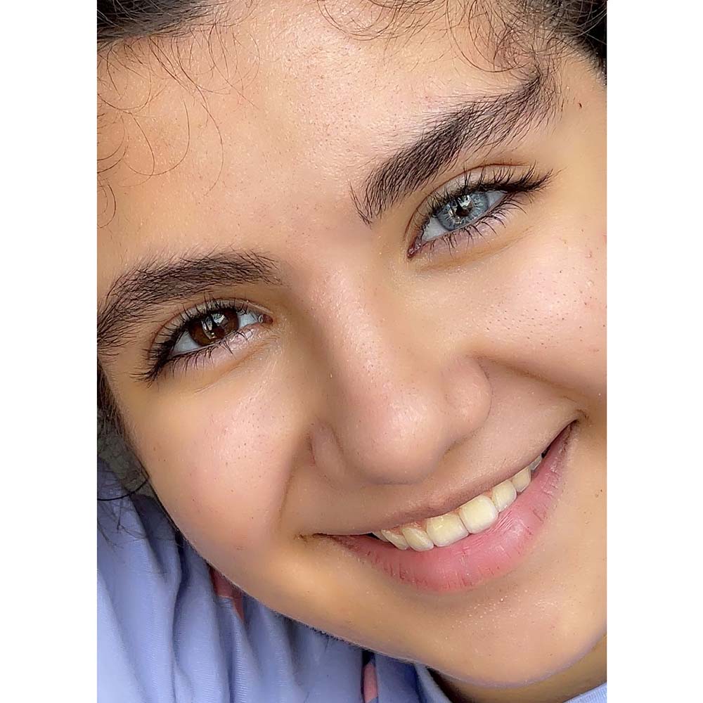 لنز آبی طوسی دور ظریف پنج بعدی هاوایی بلو اماندا کد 526