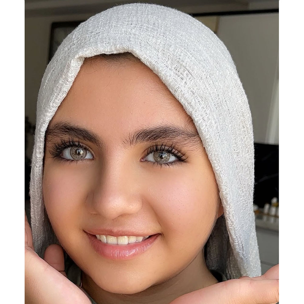 لنز عسلی خاکی دور محو هاوایی هازل اماندا کد516