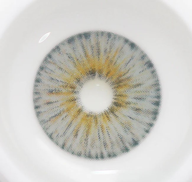 لنز طوسی سبز مرکز عسلی کوخ گری اوربان لایر کد1284