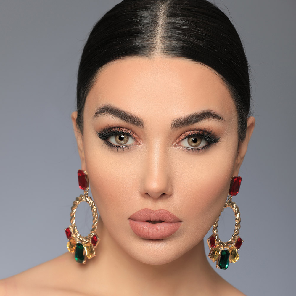 لنز عسلی قهوه ای لاریسا ایفوریا کد716