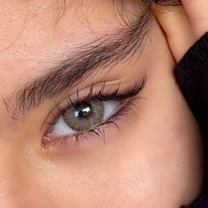 لنز طوسی عسلی دوردار عروسکی لومیر هازل اماندا کد 521