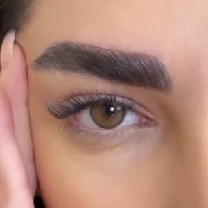 لنز قهوه ای عسلی دورمشکی الیوا لایت براون مینی آوا کد 1257