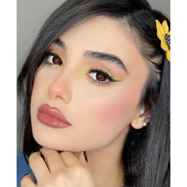 لنز رنگی قهوه ای تیره دوردار کد 529 لنز رنگی قهوه ای تیره دوردار کد 529