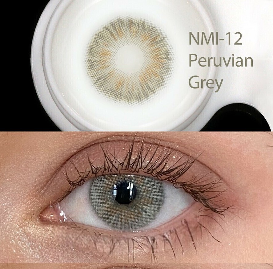 لنز طوسی سبز عسلی پرِوین گری فرش لیدی کد901