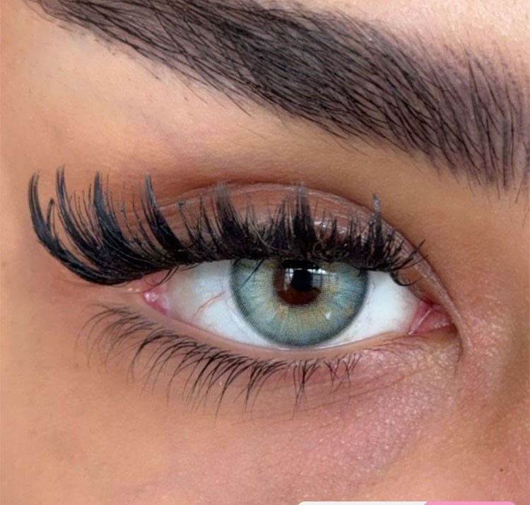 لنز سبز مرکز عسلی دوردار اوسیس جید فرش لیدی کد 915