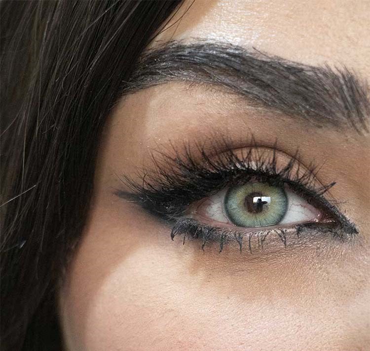 لنز سبز مرکز عسلی دوردار اوسیس جید فرش لیدی کد 915