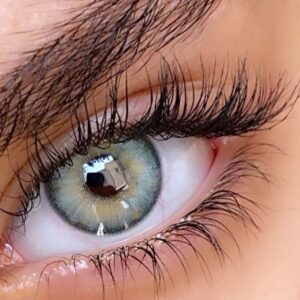 لنز سبز مرکز عسلی دوردار اوسیس جید فرش لیدی کد 915