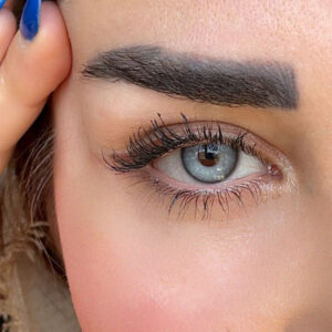 لنز آبی یخی دور مشکی اپرا بلو فرش لیدی کد 906