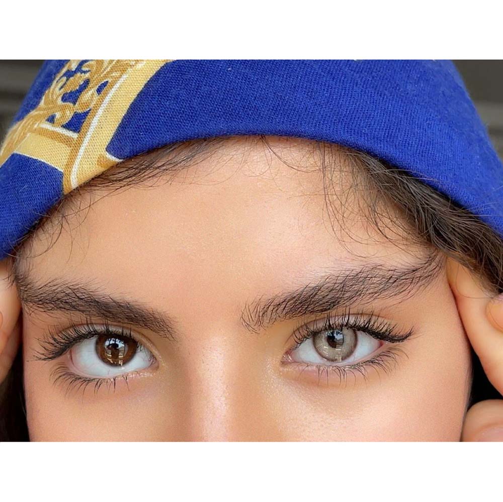 لنز عسلی روشن دوردار اپرا براون فرش لیدی کد905