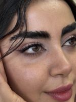 لنز قهوه ای عسلی پاستل براون آماندا کد 545 لنز قهوه ای عسلی پاستل براون آماندا کد 545