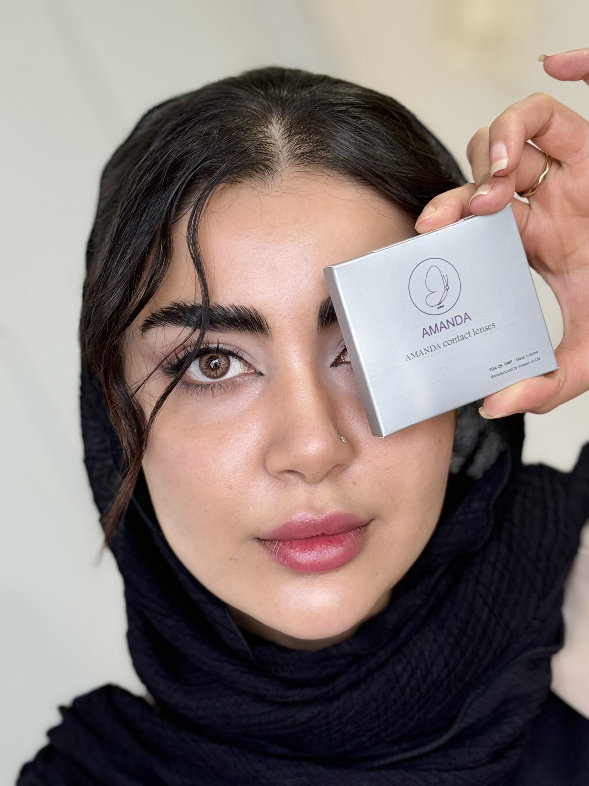 لنز قهوه ای عسلی پاستل براون آماندا کد 545