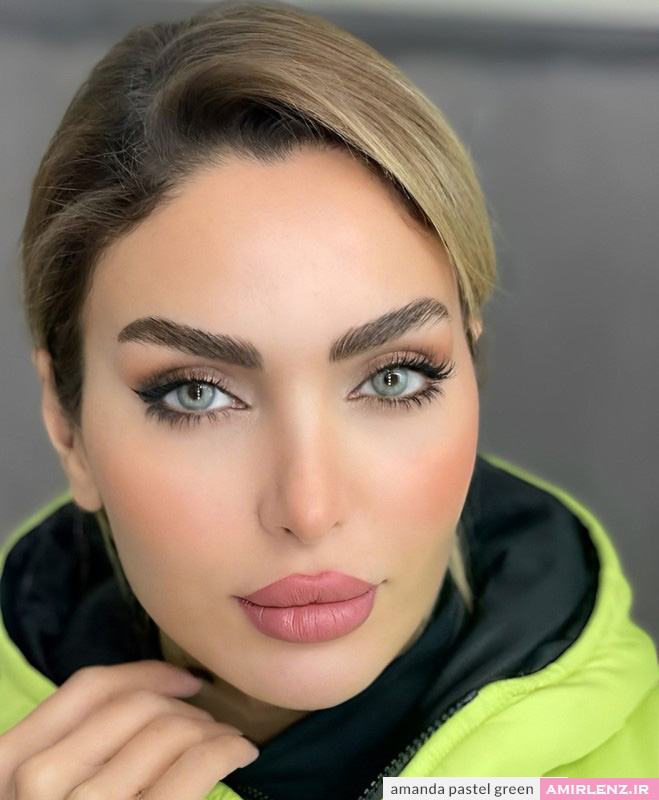 لنز سبز پاستل گرین آماندا کد559