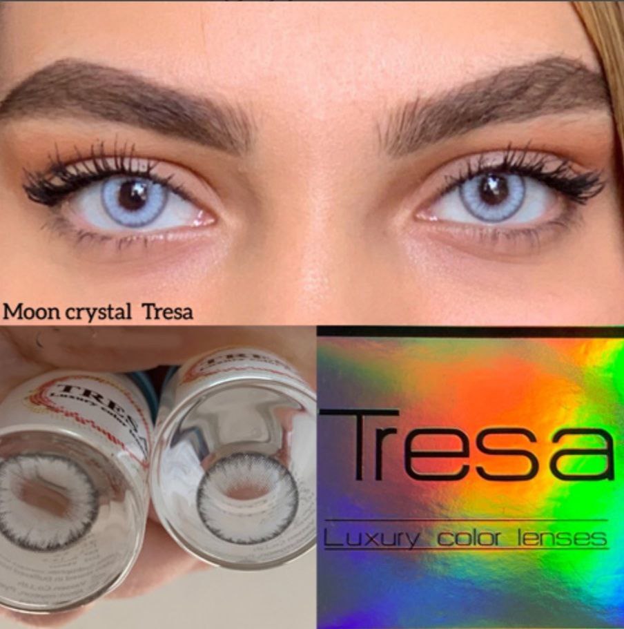 لنز طوسی یخی دورمشکی مون کریستال ترسا کد 855