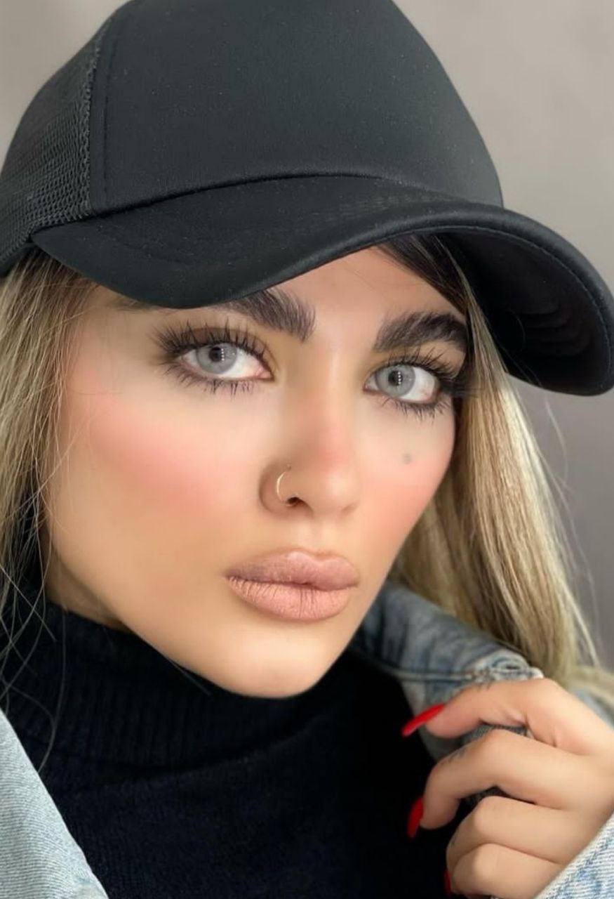 لنز طوسی آبی روشن پاستل گری آماندا کد 560