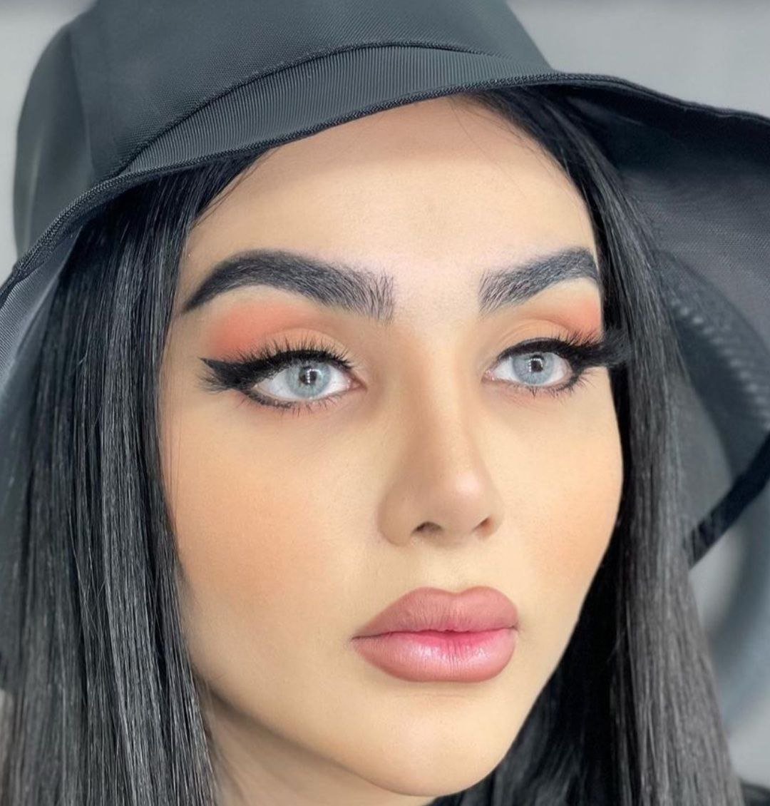 لنز طوسی آبی روشن پاستل گری آماندا کد 560