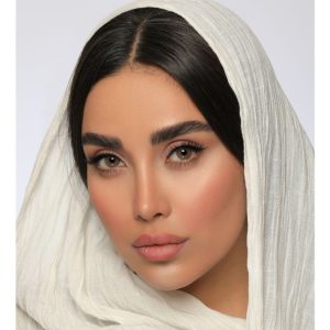 لنز رنگی قهوه ای عسلی کد 711