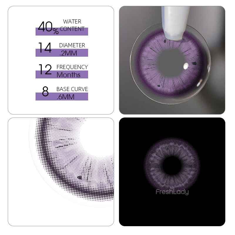 لنز بنفش گریپ فرش لیدی کد 924