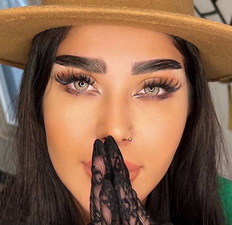 لنز عسلی طلایی دوردار لنا هیزل ترسا کد 856